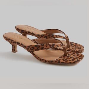 J.Crew Leopard Kitten-Heel Sandals 7.5 NWT